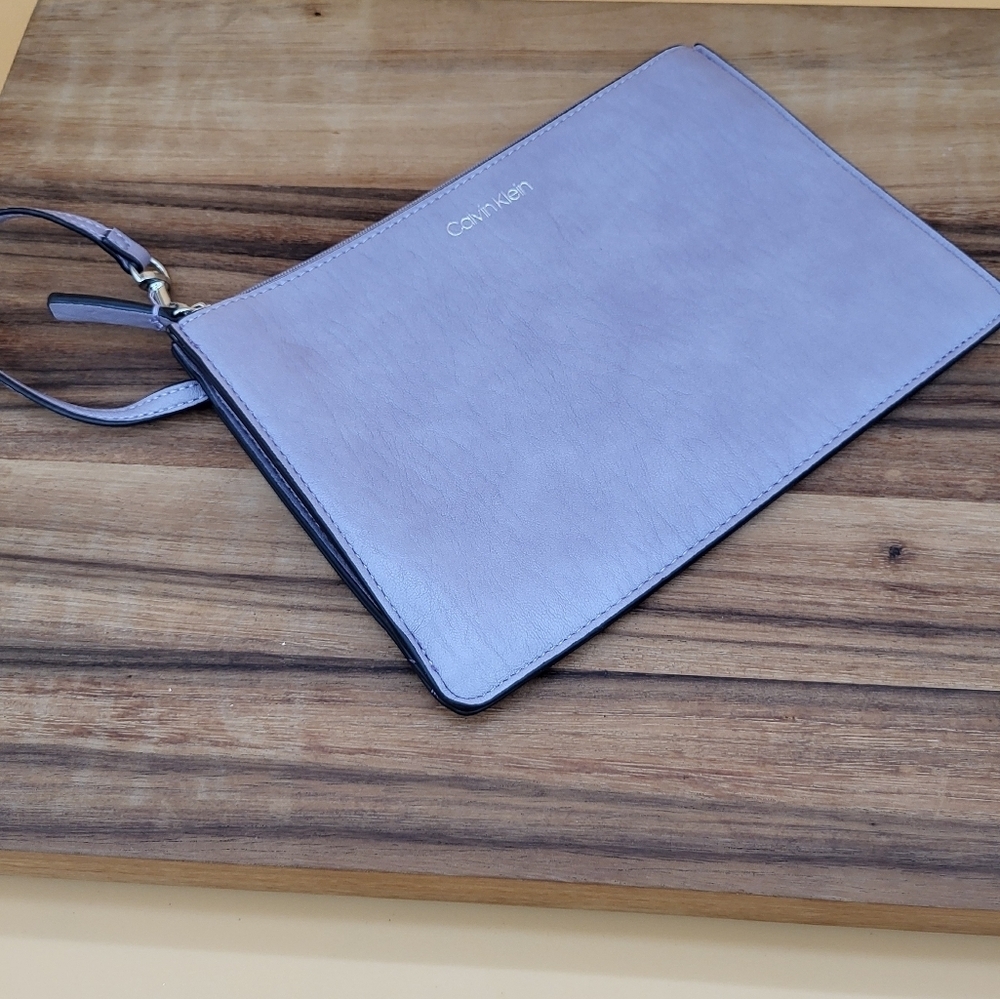 Calvin Klein Lavender Wristlet, Like New